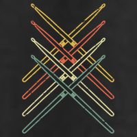 Musical Instrut Music Drummer Drumsticks Drums Gift 7 Panel Mesh Trucker Snapback Hat