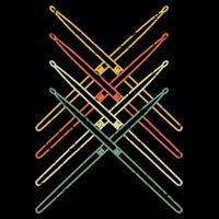 Musical Instrut Music Drummer Drumsticks Drums Gift Cooling Performance Crew T-Shirt