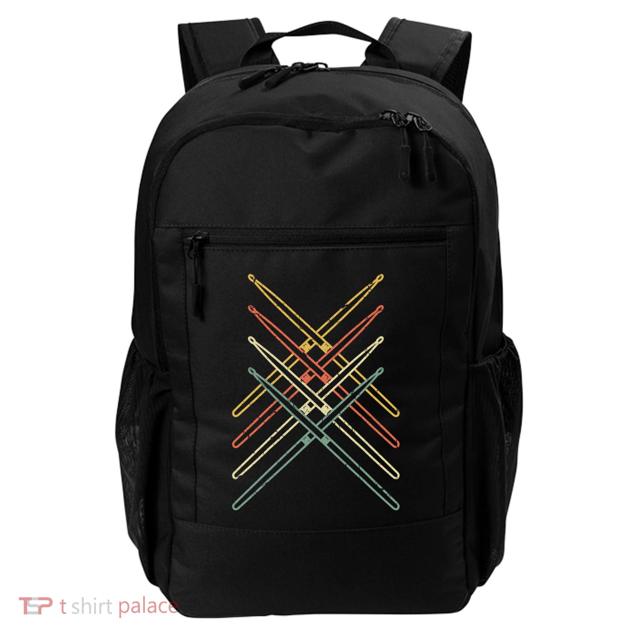Musical Instrut Music Drummer Drumsticks Drums Gift Backpack