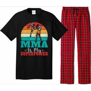 Mma Is My Superpower Mixed Martial Arts Gift Pajama Set