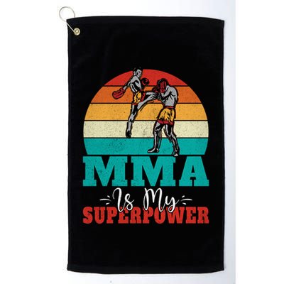 Mma Is My Superpower Mixed Martial Arts Gift Golf Towel