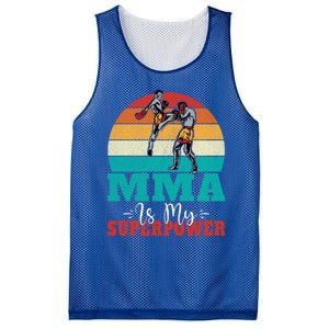 Mma Is My Superpower Mixed Martial Arts Gift Mesh Reversible Basketball Jersey Tank