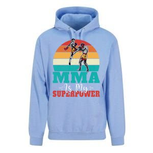 Mma Is My Superpower Mixed Martial Arts Gift Unisex Surf Hoodie