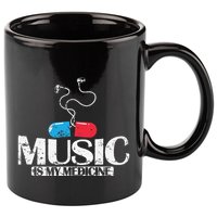 Music Is My Medicine 11oz C Handle Ceramic Mug