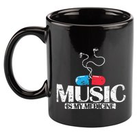 Music Is My Medicine 11oz C Handle Ceramic Mug