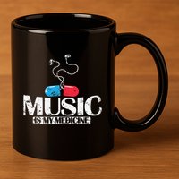 Music Is My Medicine 11oz C Handle Ceramic Mug