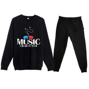 Music Is My Medicine Premium Crewneck Sweatsuit Set