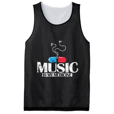 Music Is My Medicine Mesh Reversible Basketball Jersey Tank
