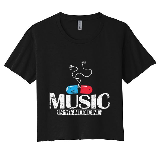 Music Is My Medicine Crop Top