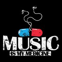 Music Is My Medicine Women's V-Neck T-Shirt