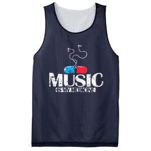 Music Is My Medicine Mesh Reversible Basketball Jersey Tank