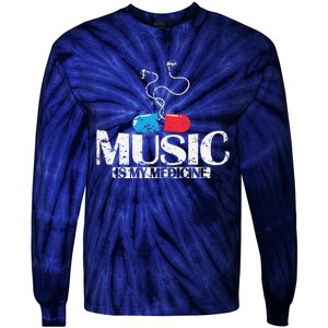 Music Is My Medicine Tie-Dye Long Sleeve Shirt