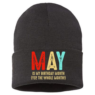 May Is My Birthday Month The Whole Month Birthday May Sustainable Knit Beanie