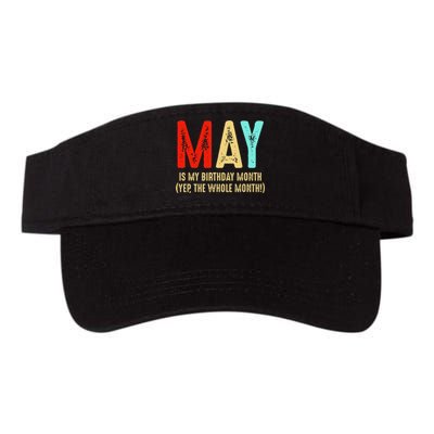 May Is My Birthday Month The Whole Month Birthday May Valucap Bio-Washed Visor