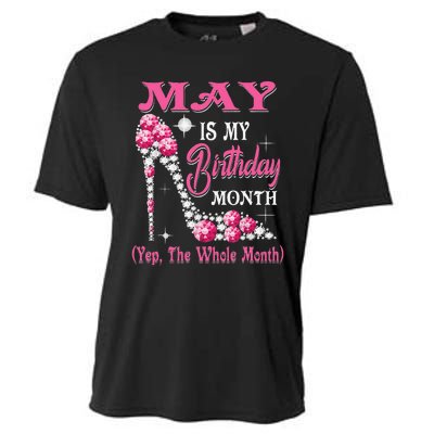 May Is My Birthday Month Shoes Queen Gifts Happy Birthday Cooling Performance Crew T-Shirt