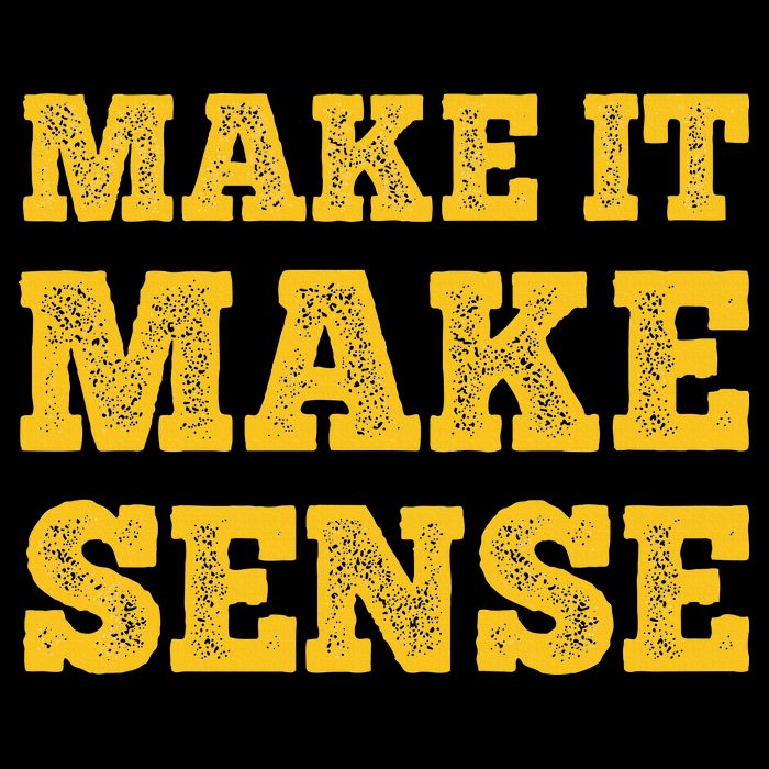 Make It Make Sense 7-Panel Snapback Hat