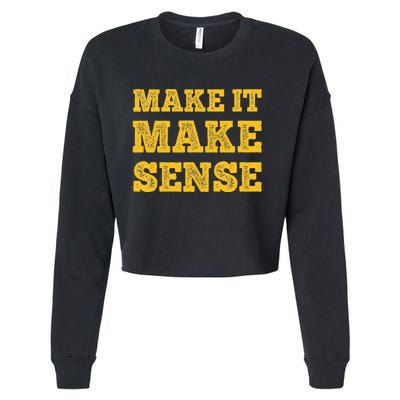 Make It Make Sense Cropped Pullover Crew