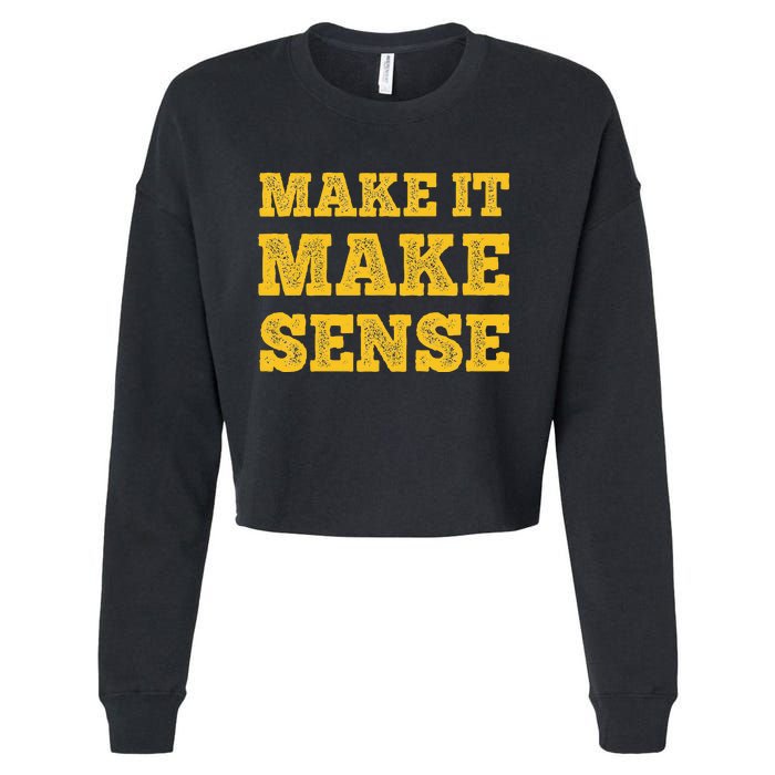 Make It Make Sense Cropped Pullover Crew