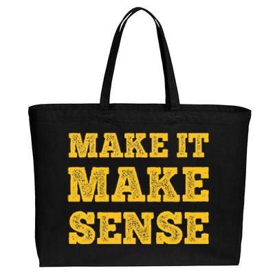 Make It Make Sense Cotton Canvas Jumbo Tote