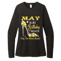 May Is My Birthday Month Yep The Whole Month shoes Gifts Womens CVC Long Sleeve Shirt