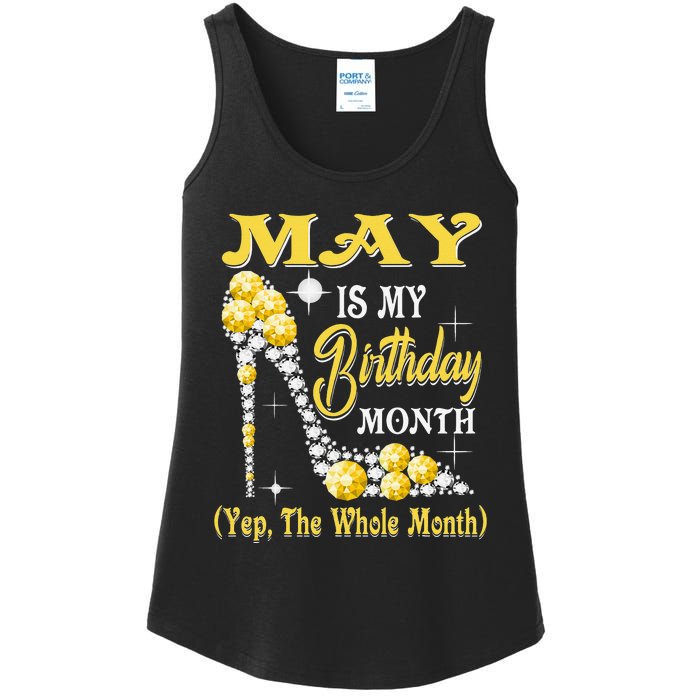 May Is My Birthday Month Yep The Whole Month shoes Gifts Ladies Essential Tank