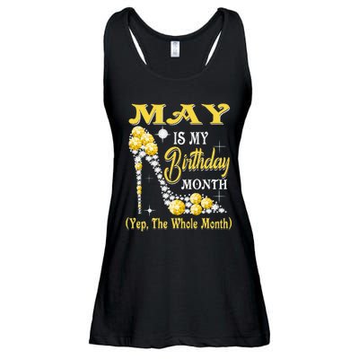 May Is My Birthday Month Yep The Whole Month shoes Gifts Ladies Essential Flowy Tank