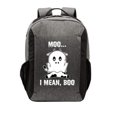 Moo I Mean Boo Funny Ghost Cow Print Halloween Gift Vector Backpack