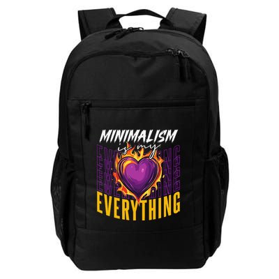Minimalism Is My Everything Simplistic Peaceful Zen Daily Commute Backpack