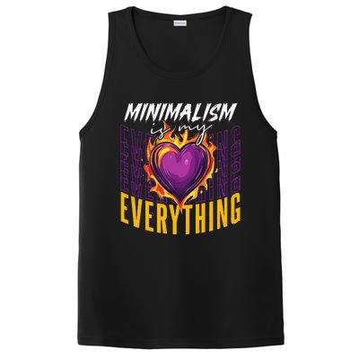 Minimalism Is My Everything Simplistic Peaceful Zen PosiCharge Competitor Tank