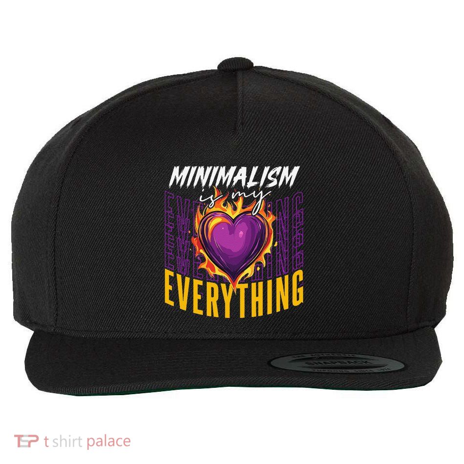 Minimalism Is My Everything Simplistic Peaceful Zen Wool Snapback Cap