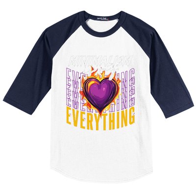 Minimalism Is My Everything Simplistic Peaceful Zen Baseball Sleeve Shirt