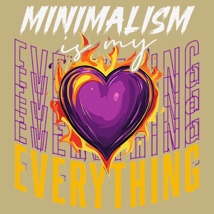 Minimalism Is My Everything Simplistic Peaceful Zen Mousepad