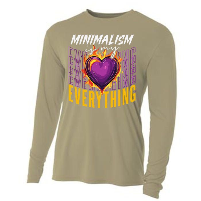 Minimalism Is My Everything Simplistic Peaceful Zen Cooling Performance Long Sleeve Crew