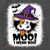 Moo I Mean Boo Funny Ghost Cows Halloween Highland Cow Gift Vector Backpack