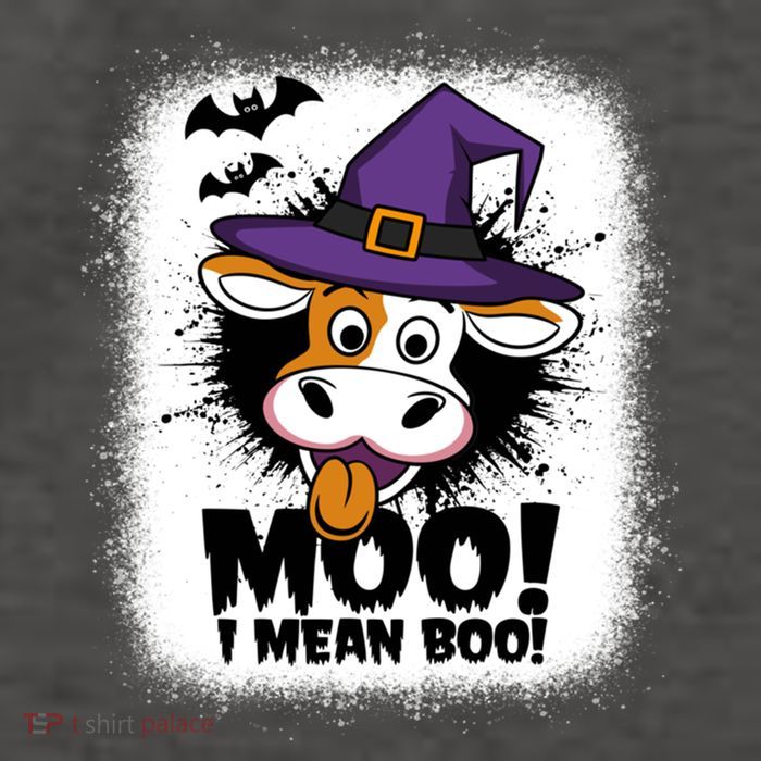 Moo I Mean Boo Funny Ghost Cows Halloween Highland Cow Gift Vector Backpack