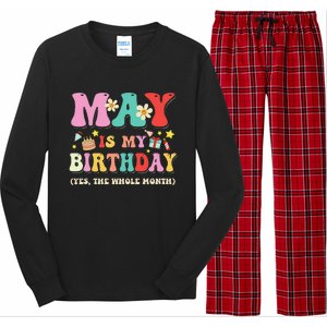 May Is My Birthday Yes The Whole Month Birthday Long Sleeve Pajama Set