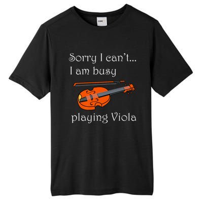 Music Instrut Musician Violist Playing Viola Funny Gift Tall Fusion ChromaSoft Performance T-Shirt