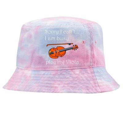 Music Instrut Musician Violist Playing Viola Funny Gift Tie-Dyed Bucket Hat