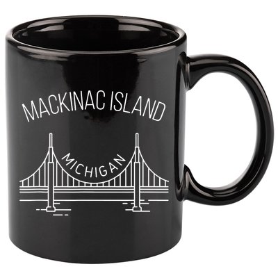 Mackinac Island Michigan 11oz C Handle Ceramic Mug