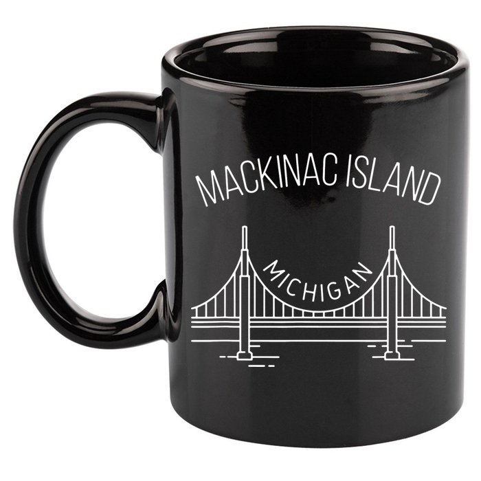 Mackinac Island Michigan 11oz C Handle Ceramic Mug