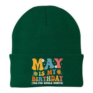 May Is My Birthday Yes The Whole Month May Birthday Groovy Knit Cap Winter Beanie