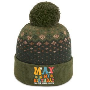 May Is My Birthday Yes The Whole Month May Birthday Groovy The Baniff Cuffed Pom Beanie