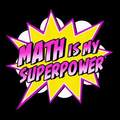 Math Is My Superpower Superhero Comic Algebra Lover T-Shirt