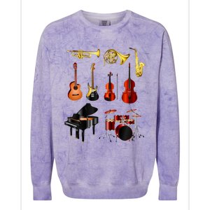 Musical Instruments Colorblast Crewneck Sweatshirt