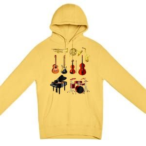 Musical Instruments Premium Pullover Hoodie