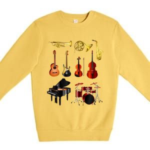 Musical Instruments Premium Crewneck Sweatshirt