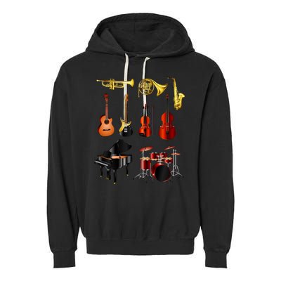 Musical Instruments Garment-Dyed Fleece Hoodie