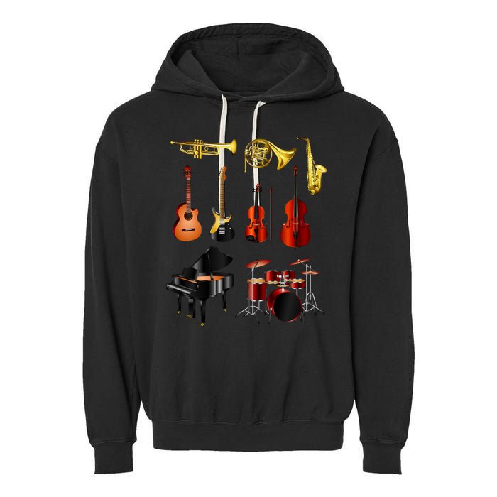 Musical Instruments Garment-Dyed Fleece Hoodie