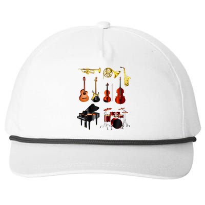 Musical Instruments Snapback Five-Panel Rope Hat