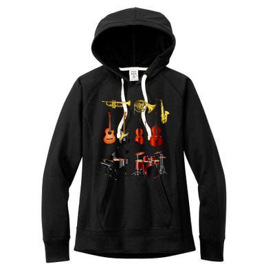 Musical Instruments Women's Fleece Hoodie